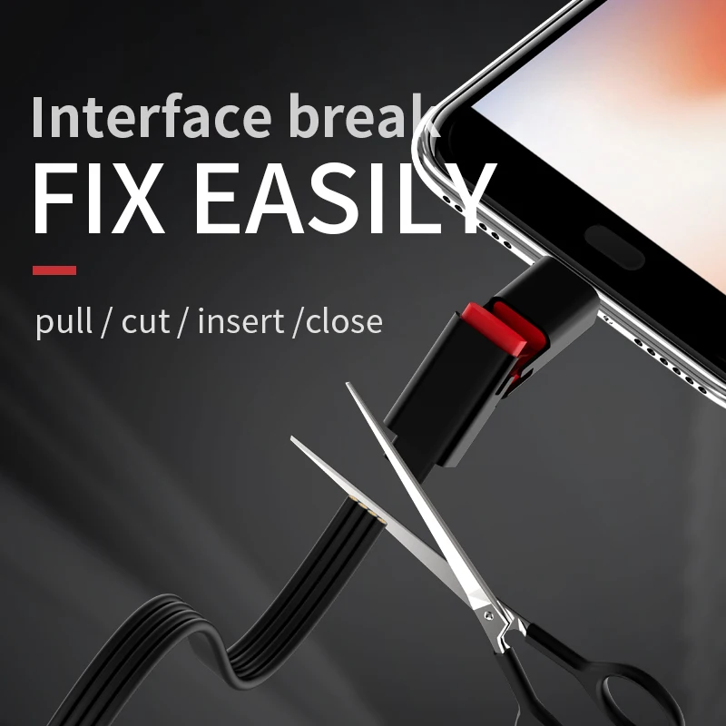 Repairable Charging Data Cable Quick Repair Recycling USB Cable Adapter Renewable Data Sync And Fast Charger Cord For Type-c
Repairable Charging Data Cable Quick Repair Recycling USB Cable Adapter Renewable Data Sync And Fast Charger Cord For Type-c