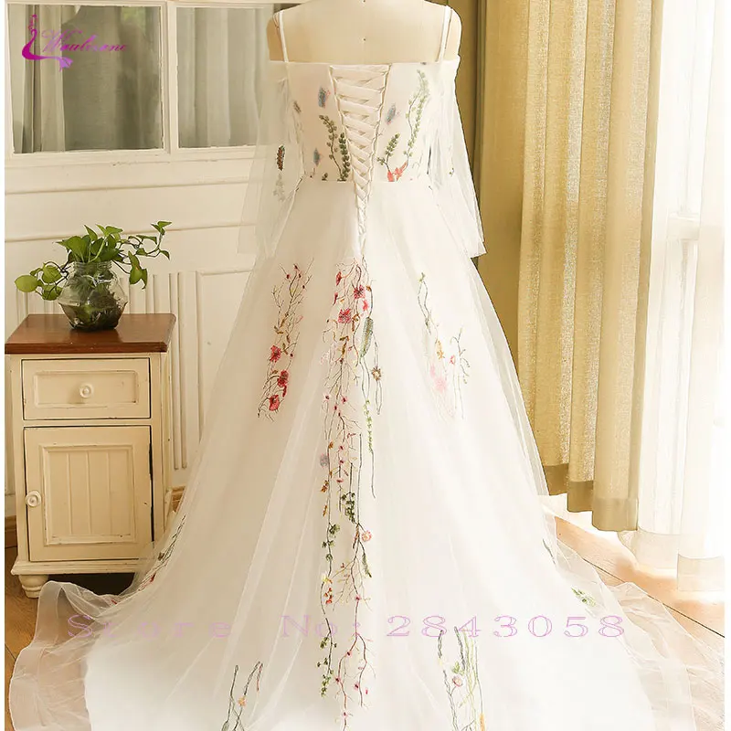 Waulizane элегантные красивые вечерние платья с классическим цветочным принтом