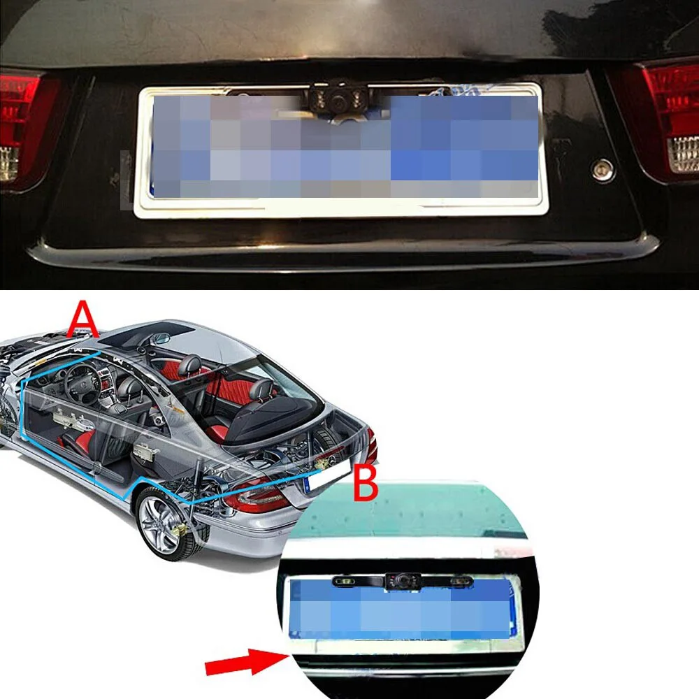 Waterproof Car License Plate Frame Rear View Camera 648P HD Vehicle Back Front Side View 140 Color 7 Infrared LED Night Vision
Waterproof Car License Plate Frame Rear View Camera 648P HD Vehicle Back Front Side View 140 Color 7 Infrared LED Night Vision