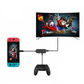 HDTV HDMI Converter Replacement Base Charging USB Conversion Cable Type C USB Adapter for Nintend Switches
HDTV HDMI Converter Replacement Base Charging USB Conversion Cable Type C USB Adapter for Nintend Switches