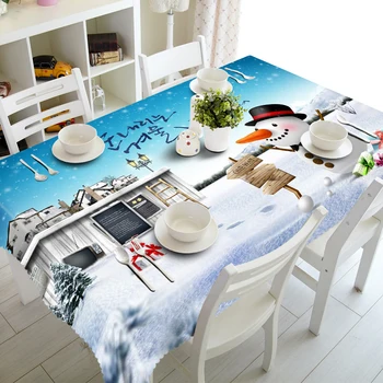 3D Table cloth Christmas Eve Snowman Pattern Waterproof cloth Thicken Rectangular Children Tablecloth Home Textiles
3D Table cloth Christmas Eve Snowman Pattern Waterproof cloth Thicken Rectangular Children Tablecloth Home Textiles