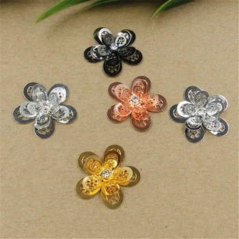 SEA MEW 10 PCS 5 Colors Plated 24mm Copper Crystal Rhinestone Filigree Flowers Connectors Charm For Jewelry Making
SEA MEW 10 PCS 5 Colors Plated 24mm Copper Crystal Rhinestone Filigree Flowers Connectors Charm For Jewelry Making