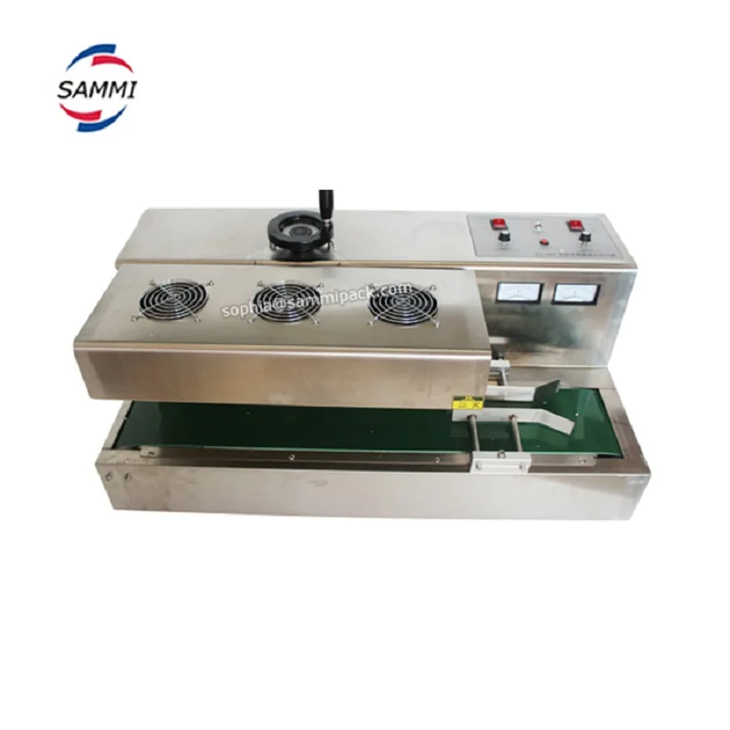 

Continuous Electromagnetic Aluminum Foil Induction Sealing Machine, HDPE/plastic bottle/jar induction heat sealer