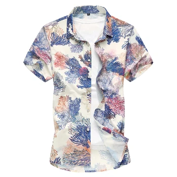 New VogueMen Shirt Nice Summer Fashion Leaves Printed Hawaii Short Sleeve Clothes Trend Casual Shirts Male Plus Size M-7XL
New VogueMen Shirt Nice Summer Fashion Leaves Printed Hawaii Short Sleeve Clothes Trend Casual Shirts Male Plus Size M-7XL