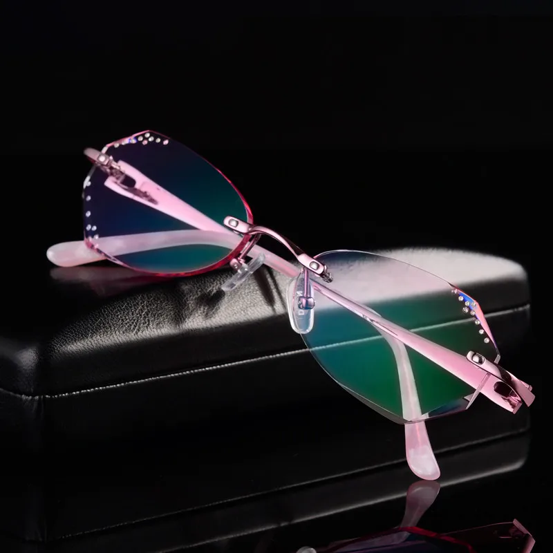 Rimless glasses, diamond trimming glasses fashion woman beautiful temperament prescription glasses myopia hyperopia 39
Rimless glasses, diamond trimming glasses fashion woman beautiful temperament prescription glasses myopia hyperopia 39