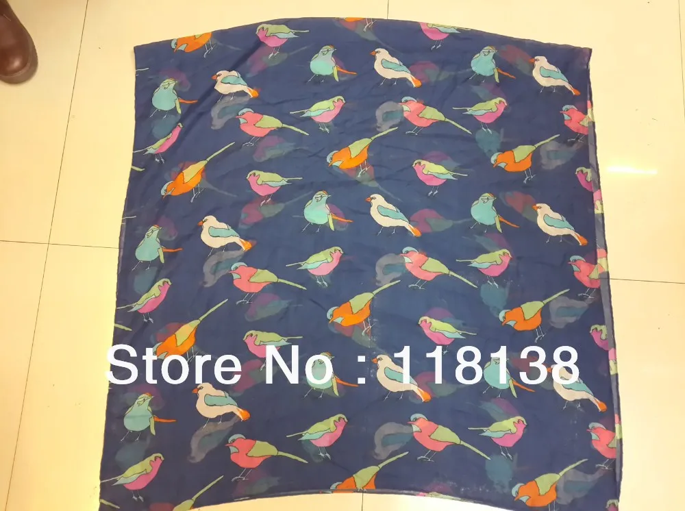 10pcs/lot Fashion Women's Bird Print Scarf Shawl Wrap Accessories Scarves Navy Color, Free Shipping
10pcs/lot Fashion Women's Bird Print Scarf Shawl Wrap Accessories Scarves Navy Color, Free Shipping