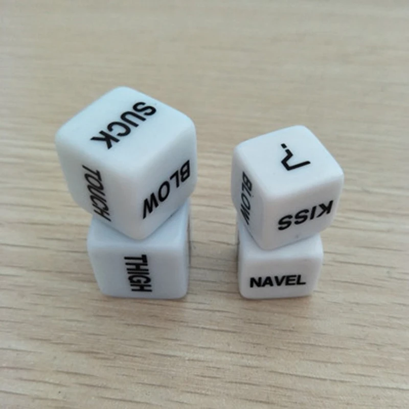 Кубики для эротической игры Ecstas Желания и предмет одежды, белые 9292365 - Ecstas - Игры - Купить