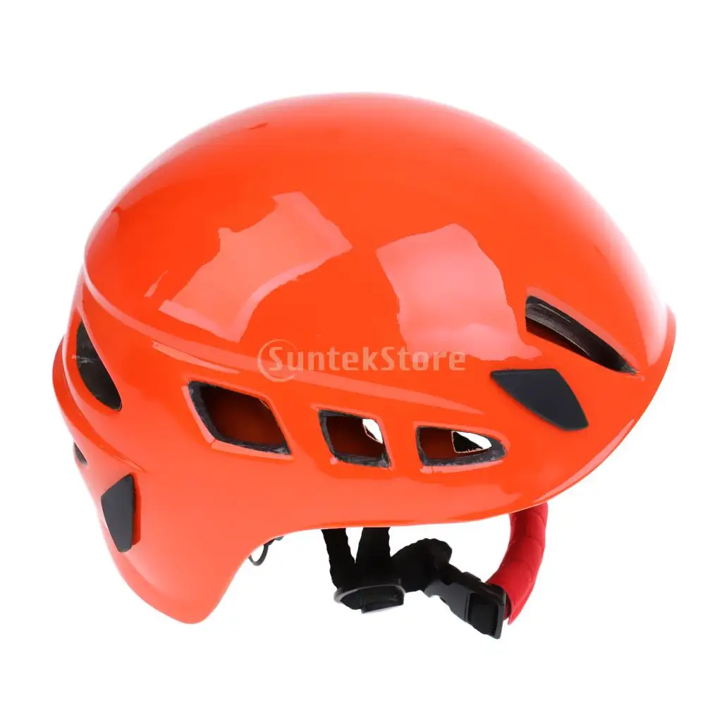 Safe Rock Climbing Downhill Caving Rappelling Rescue Helmet Protector White