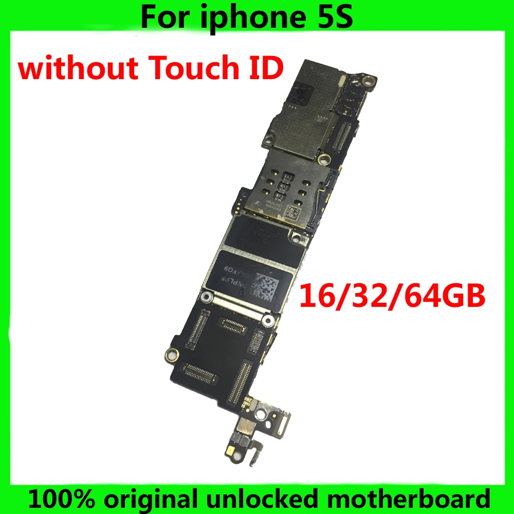 IOS System Logic board for iphone 5S 100% original motherboard without Touch ID 16GB 32GB 64GB unlocked Mainboard NO Fingerprint
IOS System Logic board for iphone 5S 100% original motherboard without Touch ID 16GB 32GB 64GB unlocked Mainboard NO Fingerprint