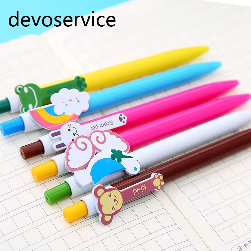 Шариковая ручка с милыми животными 3 шт./лот|ballpoint pen|school suppliesballpoint pen cute |