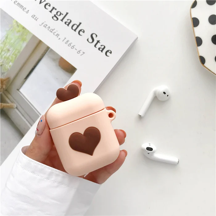 Стильный чемодан силиконовый чехол для Apple Airpods защитный Bluetooth беспроводной