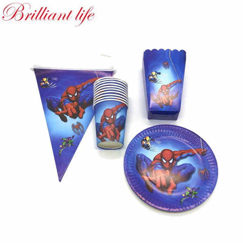 80pcs/lot Spider-Man Theme Boy Favors Birthday Party Spider-Man Tableware Baby Shower Paper Cup Plate Banner Popcorn Box Supply
80pcs/lot Spider-Man Theme Boy Favors Birthday Party Spider-Man Tableware Baby Shower Paper Cup Plate Banner Popcorn Box Supply