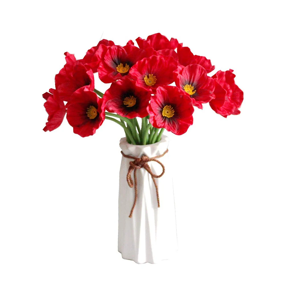 Artificial Poppy Silk Flowers Party Decoration Fake Poppy flowers For Home Garden Decor Artificial Daisy Flower DIY Wreath
Artificial Poppy Silk Flowers Party Decoration Fake Poppy flowers For Home Garden Decor Artificial Daisy Flower DIY Wreath