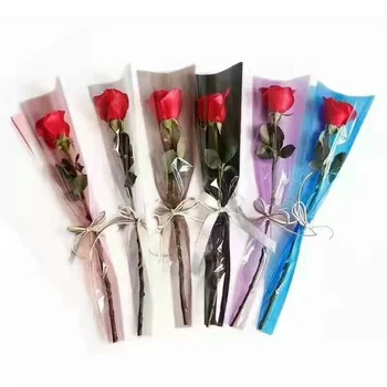 Korean Flowers Packaging Single Rose Packaging Bag Matte Clear Flower Gift Packing Paper Rose Single Branch Bag 50pcs/lot
Korean Flowers Packaging Single Rose Packaging Bag Matte Clear Flower Gift Packing Paper Rose Single Branch Bag 50pcs/lot