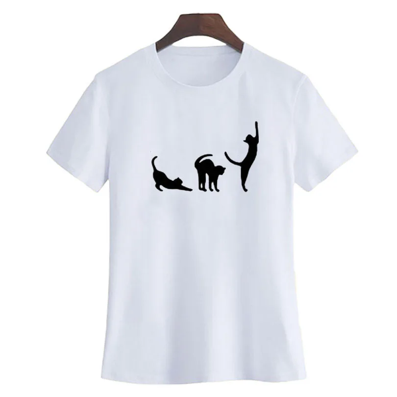Summer New Cats Lover Yoga Black White T Shirt Graphic Printing Ulzzang Harajuku Women Tshirt Cotton T Shirts Women 2019 Summer
Summer New Cats Lover Yoga Black White T Shirt Graphic Printing Ulzzang Harajuku Women Tshirt Cotton T Shirts Women 2019 Summer
