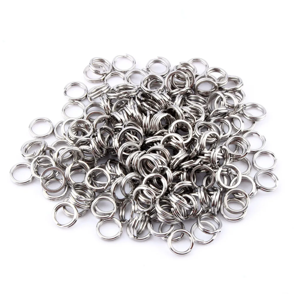 6mm 200PCS Fishing Split Rings Stainless Steel Lure Solid Rings For Blank Lures Crankbait Hard Bait Double Loop Fishing Tools
6mm 200PCS Fishing Split Rings Stainless Steel Lure Solid Rings For Blank Lures Crankbait Hard Bait Double Loop Fishing Tools