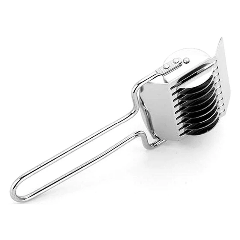 Stainless Steel Spaghetti Pasta Noodle Cutter Maker Dough Cutter Roller Kitchen Cutting Tool
Stainless Steel Spaghetti Pasta Noodle Cutter Maker Dough Cutter Roller Kitchen Cutting Tool