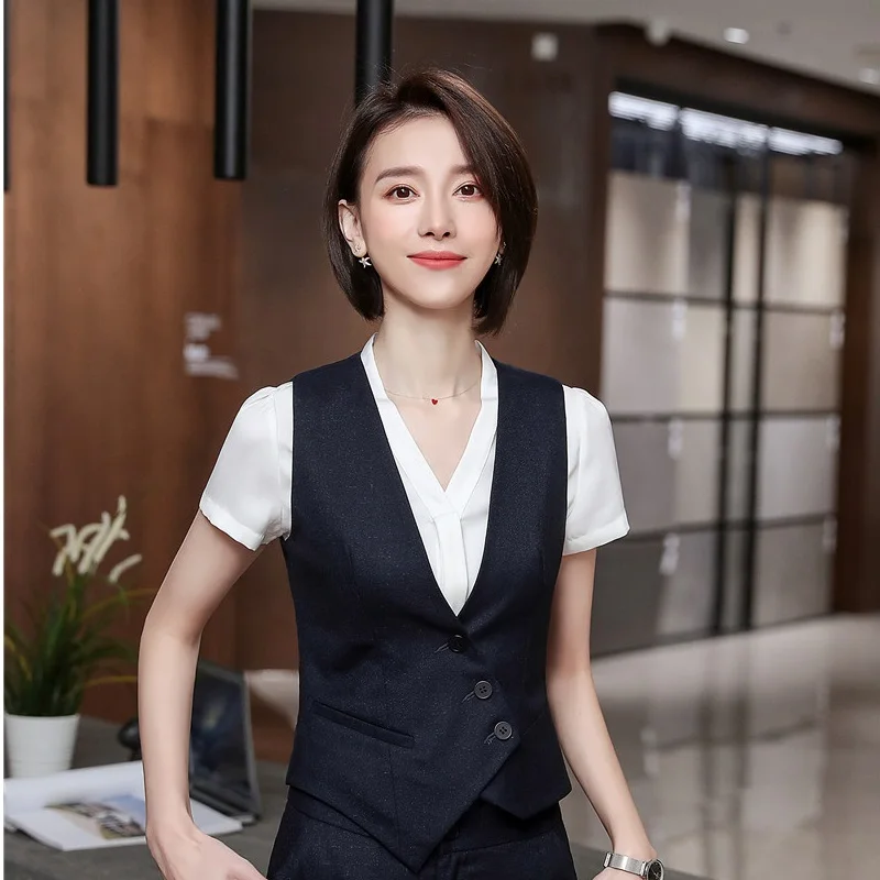 High Quality Fabric Formal OL Styles Women Vest & Waistcoat For Ladies Office Business Work Wear Female Outwear Tops Clothes
High Quality Fabric Formal OL Styles Women Vest & Waistcoat For Ladies Office Business Work Wear Female Outwear Tops Clothes