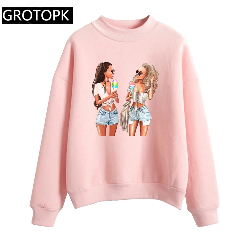 2019 BFF BEST FRIEND Hoodies for Women Girlfriend and Ice Cream Print Harajuku Hoodie Women's Fashion Sweatshirt Autumn Pullover
2019 BFF BEST FRIEND Hoodies for Women Girlfriend and Ice Cream Print Harajuku Hoodie Women's Fashion Sweatshirt Autumn Pullover