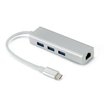 Type C Adapter to RJ45 Gigabit Ethernet with 3 Ports USB 3.0 Hub For ASUS Chromebook HP Dell Acer Macbook Pro Lenovo Laptop PC
Type C Adapter to RJ45 Gigabit Ethernet with 3 Ports USB 3.0 Hub For ASUS Chromebook HP Dell Acer Macbook Pro Lenovo Laptop PC