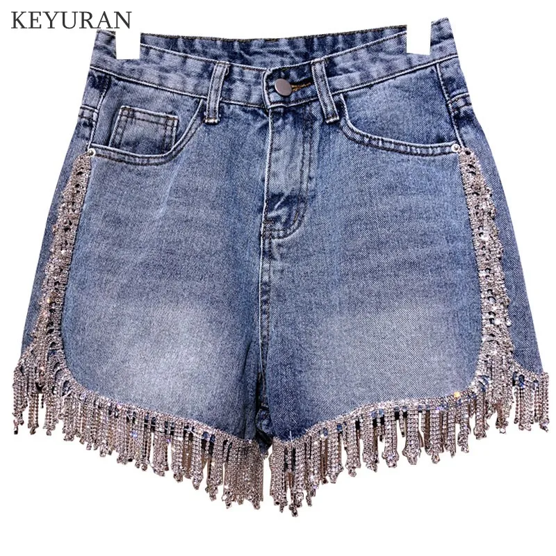 2019 New Rhinestone Fringed High Waist Denim Shorts Super Flash Wimen's High-end Diamond Tassel Short Jeans Hot Shorts L3517
2019 New Rhinestone Fringed High Waist Denim Shorts Super Flash Wimen's High-end Diamond Tassel Short Jeans Hot Shorts L3517