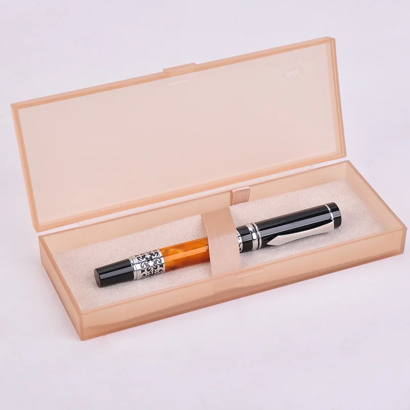 2017 New arrival BOOKWORM 675 High Quality silver flower amber celluloid roller ball/Ballpoint/Ball Point/Gift/Rollerball pen
2017 New arrival BOOKWORM 675 High Quality silver flower amber celluloid roller ball/Ballpoint/Ball Point/Gift/Rollerball pen