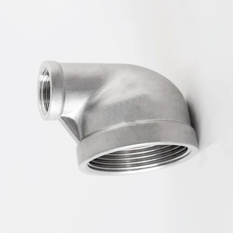 1/2 "BSP Женский x 3/8" BSP 90 градусов локоть 201 нержавеющая сталь редуктор фитинг
