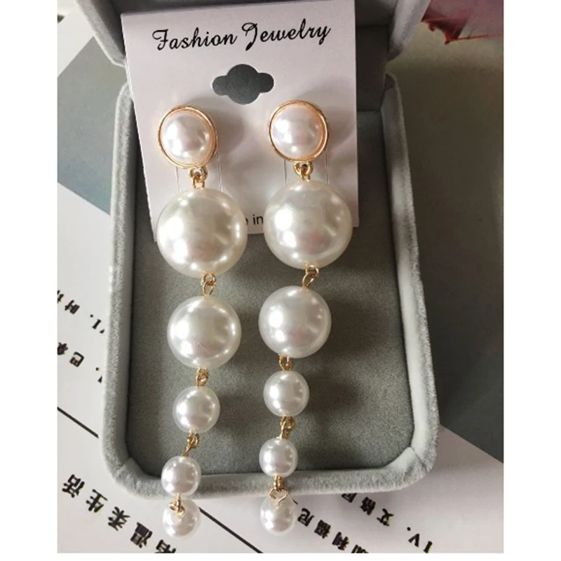 Simulated-Pearl Earrings for Women Fashion Jewelry Brincos Longos Festa Big Pearl Dangle Earrings Statement Round
Simulated-Pearl Earrings for Women Fashion Jewelry Brincos Longos Festa Big Pearl Dangle Earrings Statement Round