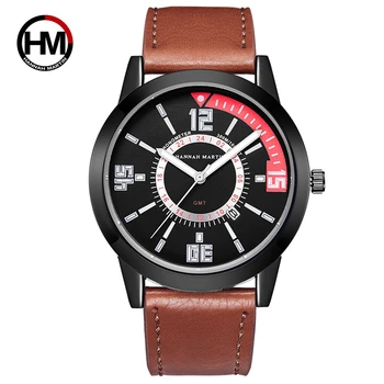 Hannah Martin Fashion Quartz Mens Watch Brown Leather Waterproof Relogio Masculino Casual Calendar Relojes Para Hombre
Hannah Martin Fashion Quartz Mens Watch Brown Leather Waterproof Relogio Masculino Casual Calendar Relojes Para Hombre