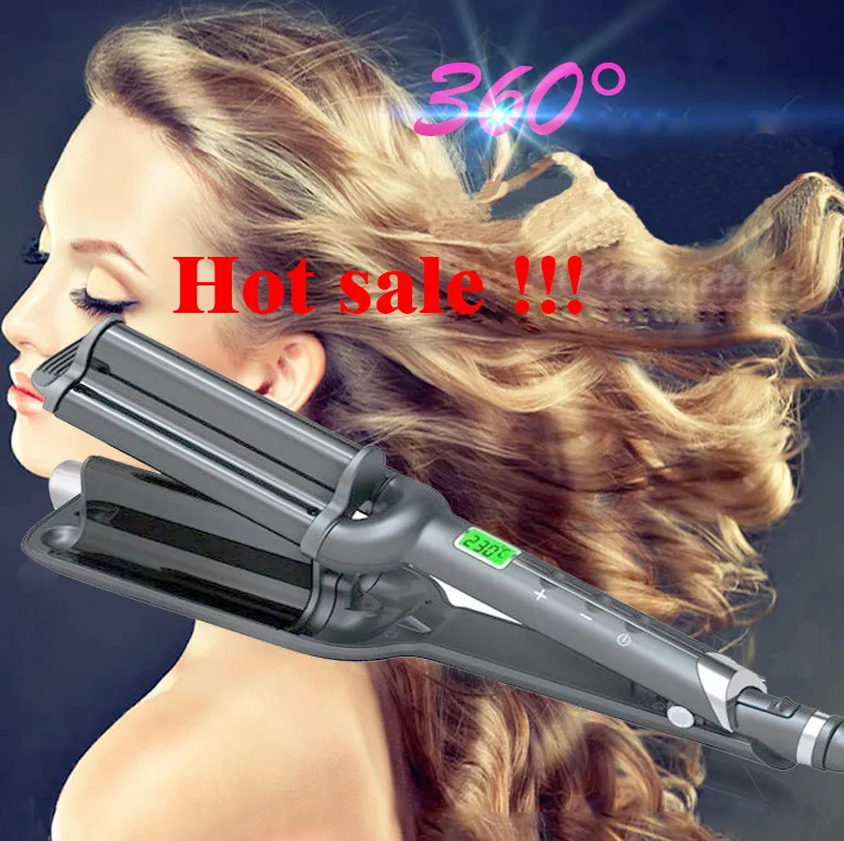 Three Chicken Rolls LCD Ceramic Hair curler Curling Iron Triple Barrel Curling Iron Deep Wave Curler Hair Waver
Three Chicken Rolls LCD Ceramic Hair curler Curling Iron Triple Barrel Curling Iron Deep Wave Curler Hair Waver