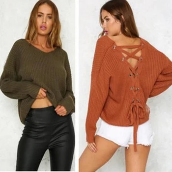 Pullover Women's Jumper O-neck Sweater Female Jumper Women Warm Sweater Winter Cable Knitted Backless Pullover
Pullover Women's Jumper O-neck Sweater Female Jumper Women Warm Sweater Winter Cable Knitted Backless Pullover