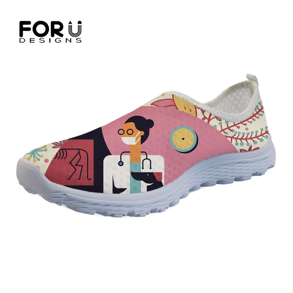 FORUDESIGNS Floral Veterinary Care Fashion Pattern Flats Summer Shoes Women Casual Comfortable Mesh Ladies Walking Shoes Sneaker
FORUDESIGNS Floral Veterinary Care Fashion Pattern Flats Summer Shoes Women Casual Comfortable Mesh Ladies Walking Shoes Sneaker