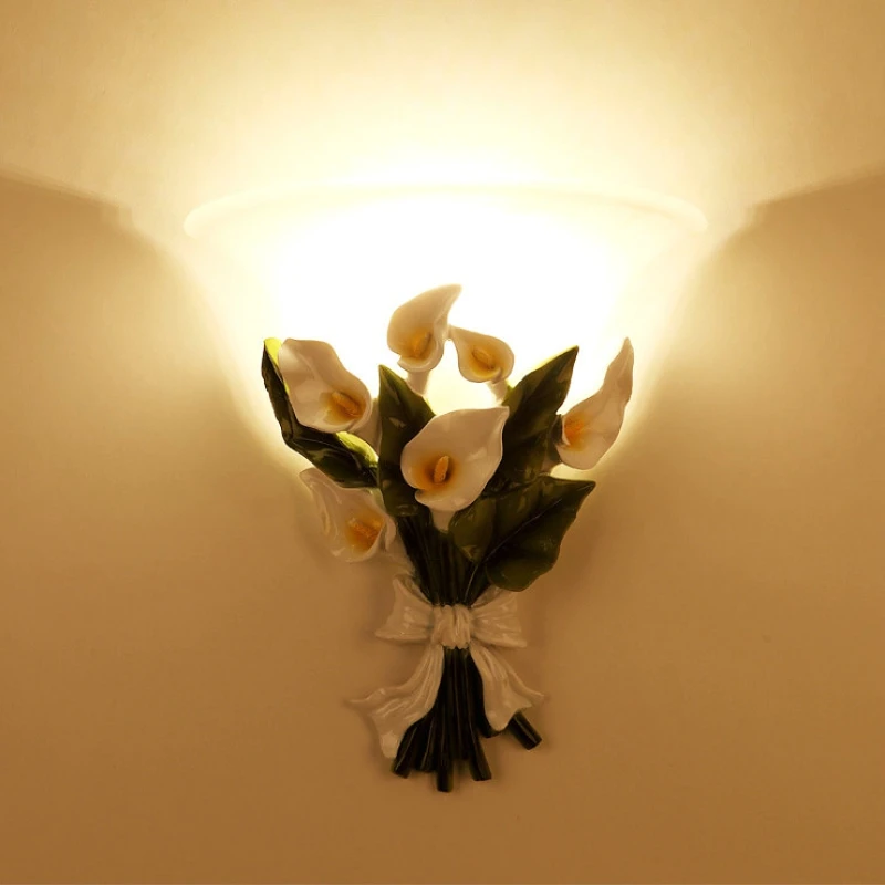 Novelty LED Wall lamps Fairy Flower sconces E27 wall lights living room Bedroom lamp Corridor Stairs Aisle Home Decoration | Лампы и