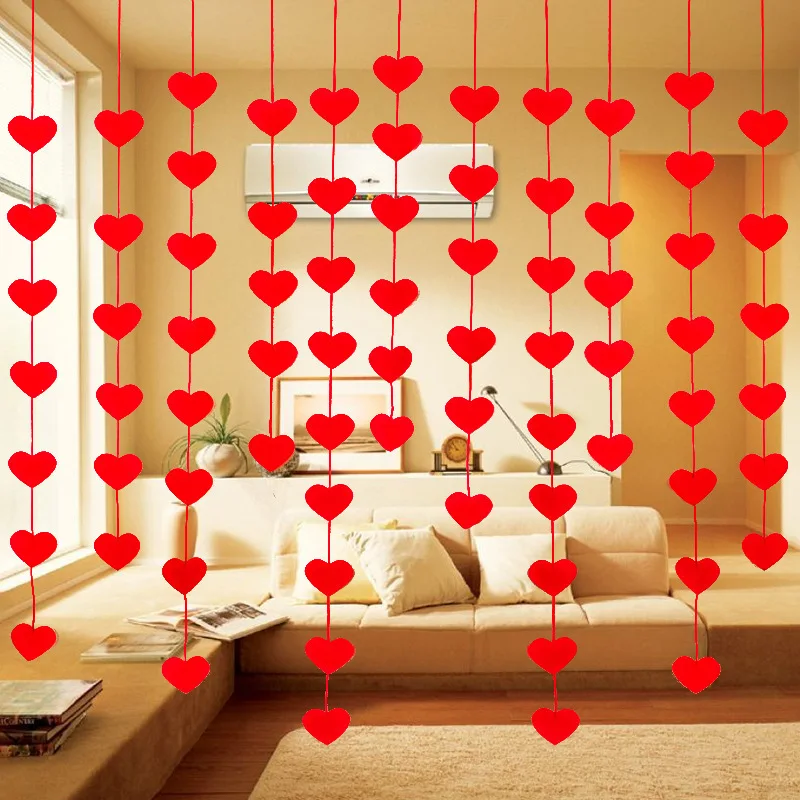 16Pcs/Bag Non - woven Heart Curtain Wedding Room Party Decoration Creative Arrangement Props Thickening Wedding supplies
16Pcs/Bag Non - woven Heart Curtain Wedding Room Party Decoration Creative Arrangement Props Thickening Wedding supplies