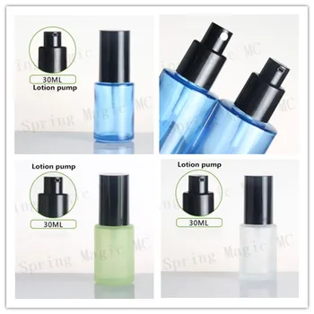 30ML Blue/Green/Frosted Glass Lotion Bottle with Black Pump/Sprayer,Skin Care Container,Perfume/Lotion/Essence/Foundation Vials
30ML Blue/Green/Frosted Glass Lotion Bottle with Black Pump/Sprayer,Skin Care Container,Perfume/Lotion/Essence/Foundation Vials