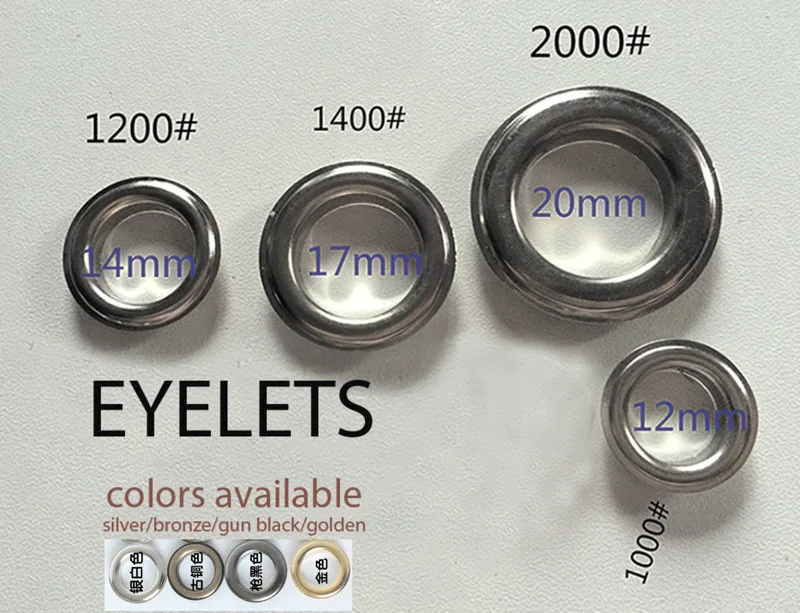 Rustproof brass eyelets with washer set DIY accessories 4 color 12 14 17 20mm inner eyelet mix for garment or bags 100set lot
Rustproof brass eyelets with washer set DIY accessories 4 color 12 14 17 20mm inner eyelet mix for garment or bags 100set lot