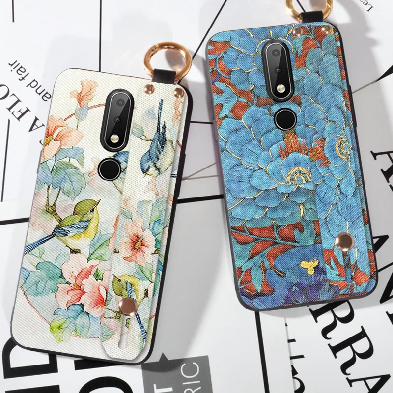 Wrist Strap Flower Emboss Cases For Nokia 5 X5 Luxury Silicone Cartoon Cloth Cover For Nokia 5.1 Plus
Wrist Strap Flower Emboss Cases For Nokia 5 X5 Luxury Silicone Cartoon Cloth Cover For Nokia 5.1 Plus