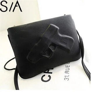 3D Gun bags PU Leather Women Shoulder Bags Day Clutch Crossbody Bag Vlieger Vandam Black Messenger Bags Handbags Famous Brands
3D Gun bags PU Leather Women Shoulder Bags Day Clutch Crossbody Bag Vlieger Vandam Black Messenger Bags Handbags Famous Brands