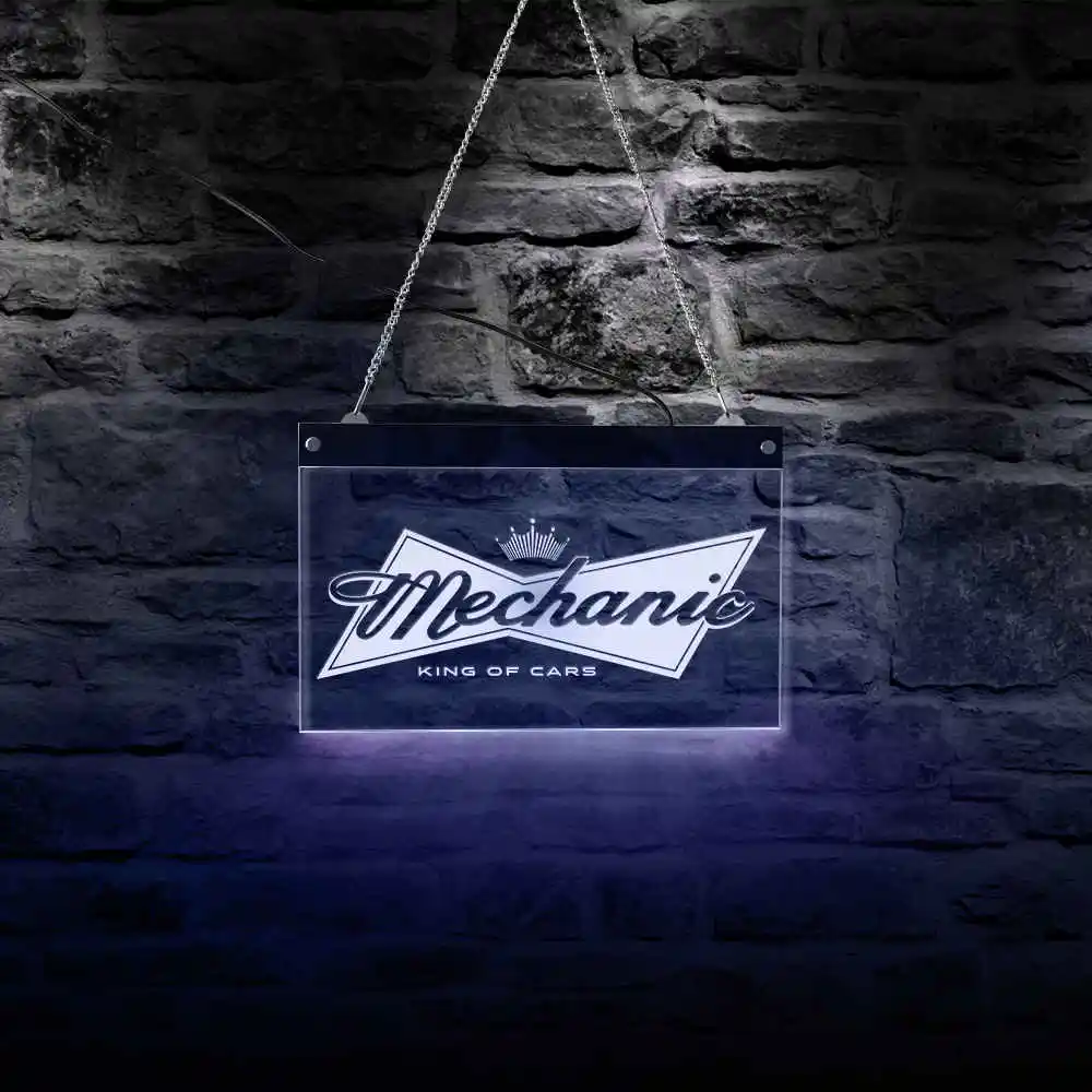 Auto Service Custom Mechanic Sign King Of Cars LED Neon Sign Nan Cave Workshop Garage Lighting Decor Personalized Mechanic gift
Auto Service Custom Mechanic Sign King Of Cars LED Neon Sign Nan Cave Workshop Garage Lighting Decor Personalized Mechanic gift