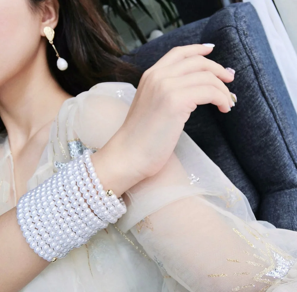 New Arrival Brand Design Noble Imitation Pearl Elastic wide Bangle Bracelet Bride party Statement Accessories Jewelry Women
New Arrival Brand Design Noble Imitation Pearl Elastic wide Bangle Bracelet Bride party Statement Accessories Jewelry Women