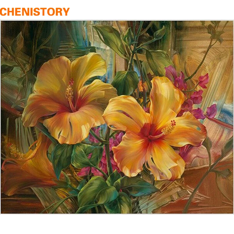 CHENISTORY Abstract Flower Diy Oil Painting By Numbers Kit Coloring Painting On Canvas Home Decor 40*50cm Living Room Wall Decor
CHENISTORY Abstract Flower Diy Oil Painting By Numbers Kit Coloring Painting On Canvas Home Decor 40*50cm Living Room Wall Decor