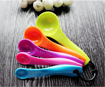 500sets/lot 5pcs/set Measuring Spoons Colorful Plastic (1/2.5/5/7.5/15ml) Measure Spoon Super Useful Sugar Cake Baking Spoon
500sets/lot 5pcs/set Measuring Spoons Colorful Plastic (1/2.5/5/7.5/15ml) Measure Spoon Super Useful Sugar Cake Baking Spoon