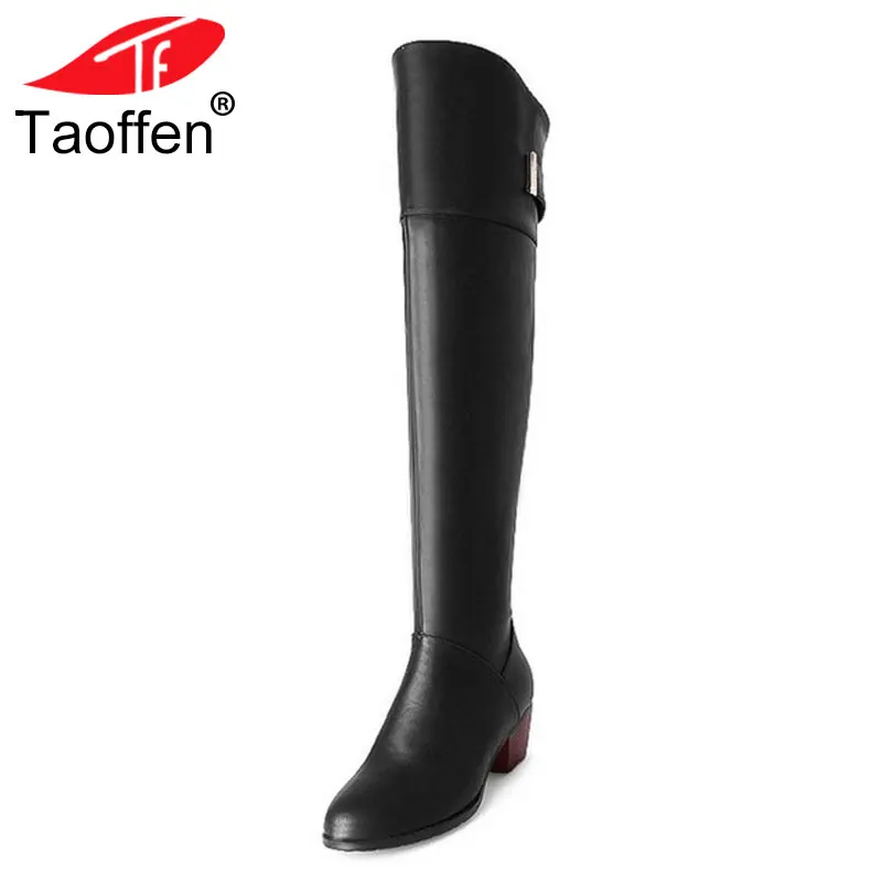 TAOFFEN Women Thigh High Boots Zipper Winter Fur Warm Women's Shoes Office Lady High Heel Boots Quality Footwear Size 33-41
TAOFFEN Women Thigh High Boots Zipper Winter Fur Warm Women's Shoes Office Lady High Heel Boots Quality Footwear Size 33-41