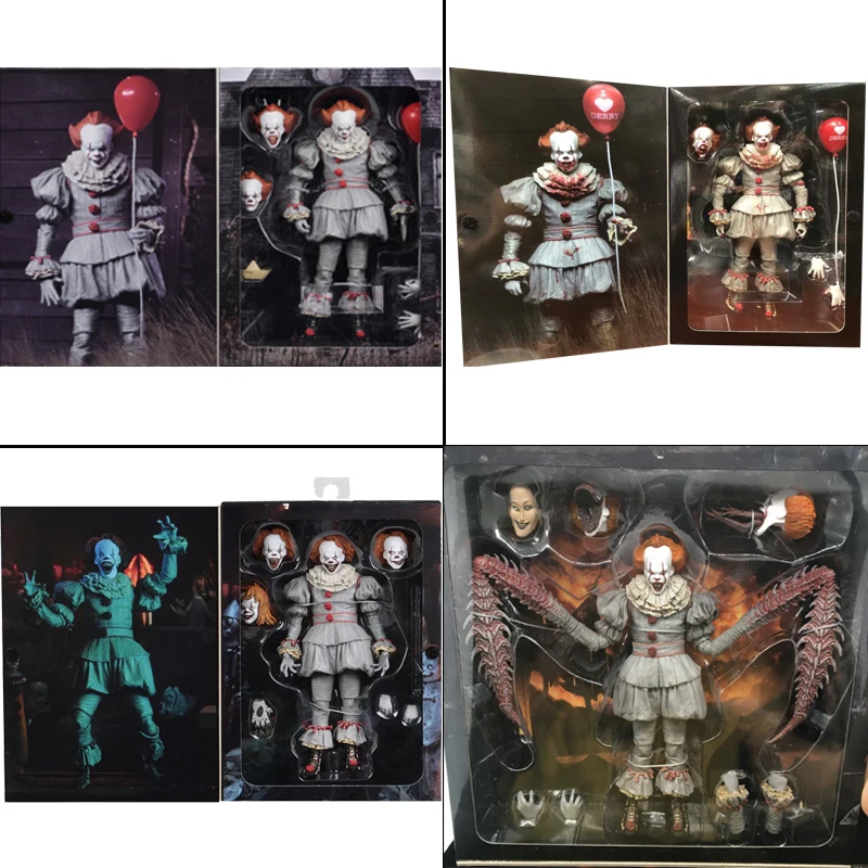 7inch 18cm 4 Types Original NECA Pennywise Joker Action Figure Toy Doll Horror Halloween Gift
7inch 18cm 4 Types Original NECA Pennywise Joker Action Figure Toy Doll Horror Halloween Gift