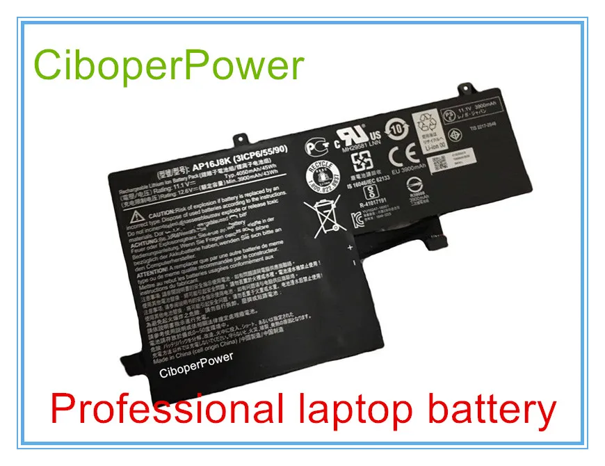 Оригинальное качество Новинка 11,1 В 45Wh 4050 мАч AP16J8K батарея для C731 3ICP6/55/90 серии
Оригинальное качество Новинка 11,1 В 45Wh 4050 мАч AP16J8K батарея для C731 3ICP6/55/90 серии