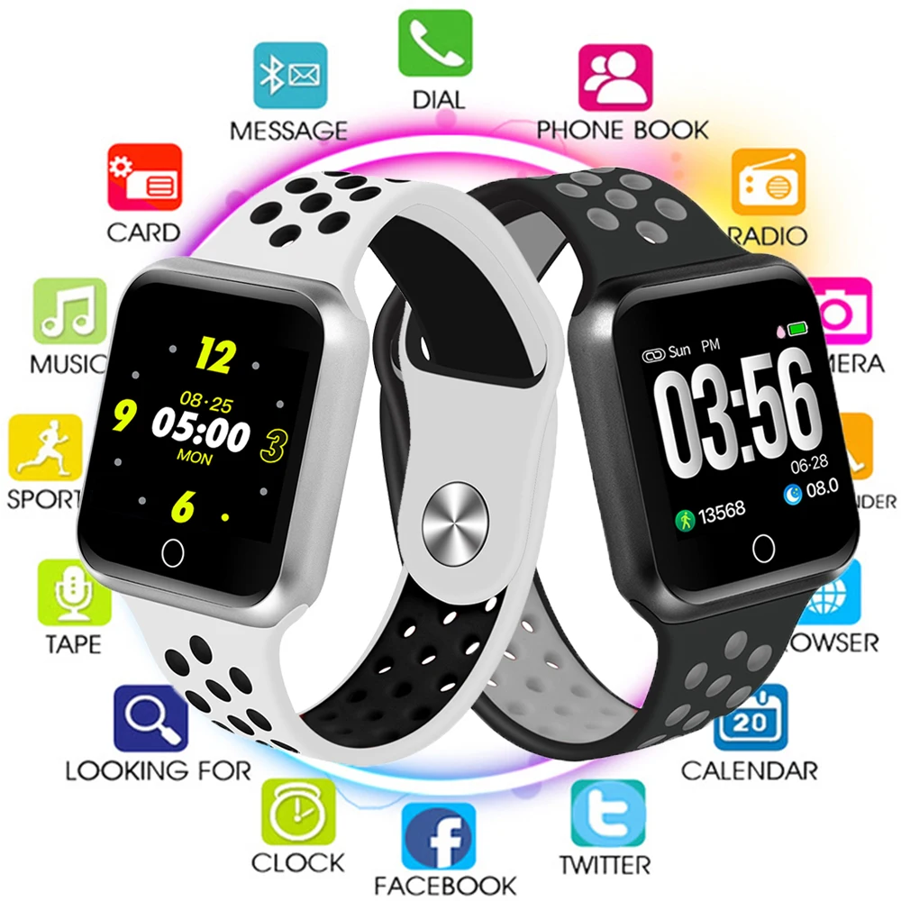 

Bluetooth Smart Watch S226 Heart Rate Monitor Smartwatch for Ios Apple Iphone Samsung HUAWEI Phone Relogios PK GT88 DM09 DZ09