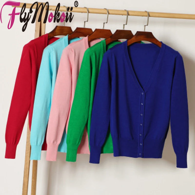 Flymokoii Brand Female Coat Tops Knitted Long Sleeve V-Neck Solid Color Loose Size Casual Crochet Knitted Woman Cardigan Sweater
Flymokoii Brand Female Coat Tops Knitted Long Sleeve V-Neck Solid Color Loose Size Casual Crochet Knitted Woman Cardigan Sweater