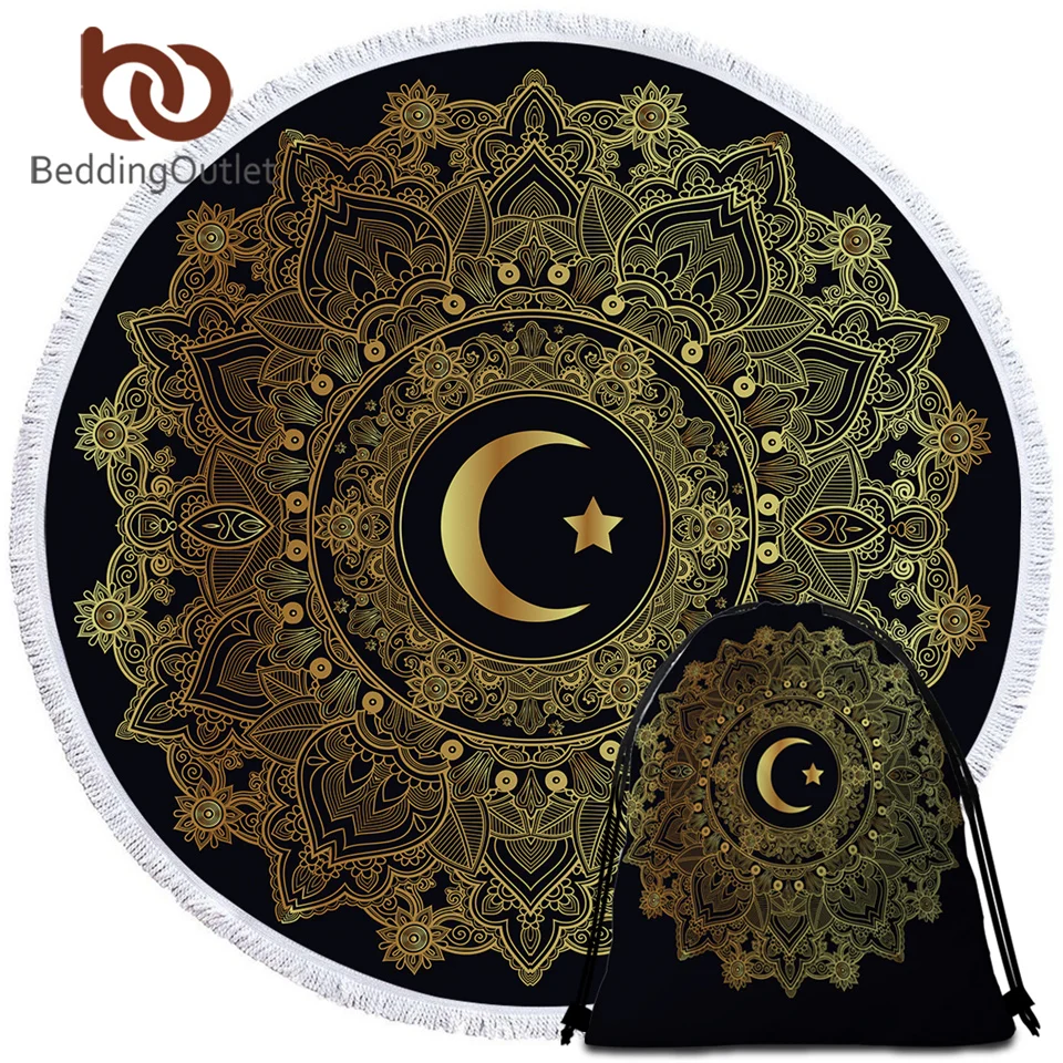 BeddingOutlet Mandala Round Beach Towel Large for Woman Moon Star Bohemian Microfiber Tassel Tapestry Toalla Blanket Yoga Mat
BeddingOutlet Mandala Round Beach Towel Large for Woman Moon Star Bohemian Microfiber Tassel Tapestry Toalla Blanket Yoga Mat