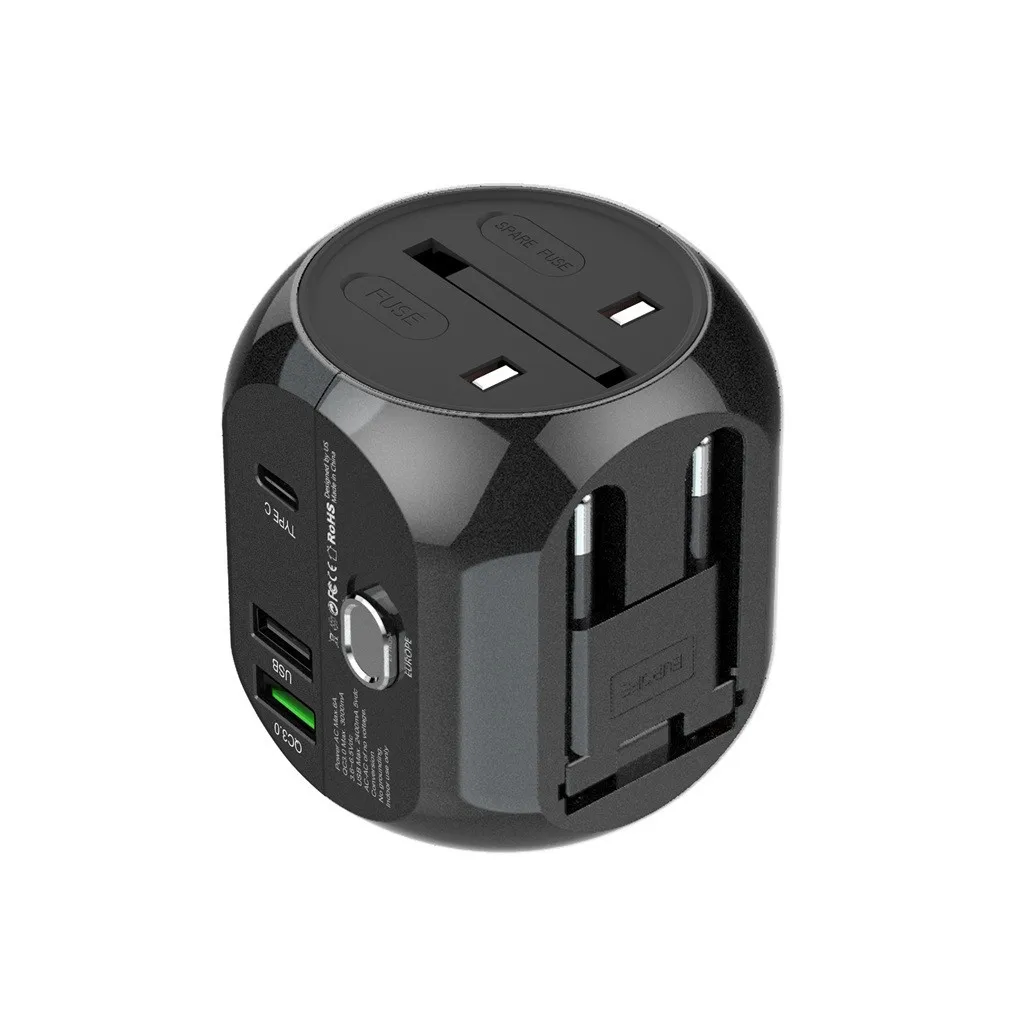 100-240V Wide Voltage Universal World Wide Travel Charger Adapter Plug Foreign Travel Power Converter Safety protection
100-240V Wide Voltage Universal World Wide Travel Charger Adapter Plug Foreign Travel Power Converter Safety protection