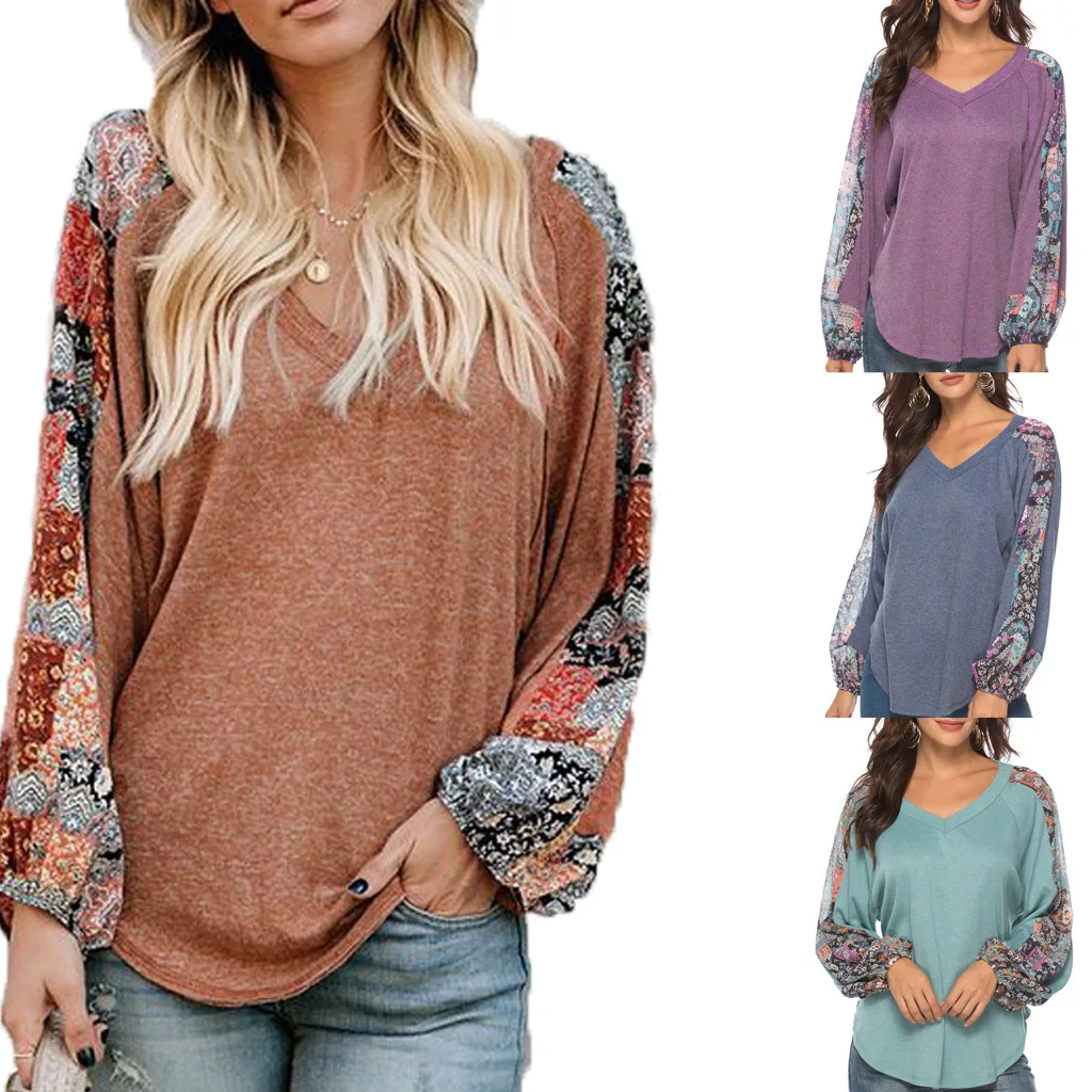 Fashion Brand 2019 New Sexy Women T-Shirt Summer Round neck print Loose long sleeve casual Print T-shirt Female Clothes
Fashion Brand 2019 New Sexy Women T-Shirt Summer Round neck print Loose long sleeve casual Print T-shirt Female Clothes